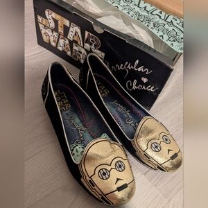🎉SALE🎉Star Wars C3-PO Irregular Choice Womens Loafers Flats Shoes Disney World